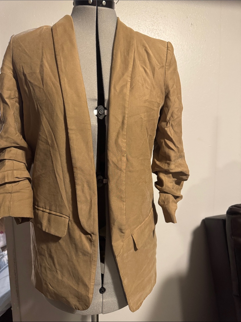 ZARA women  Light Tan Shirt Jacket